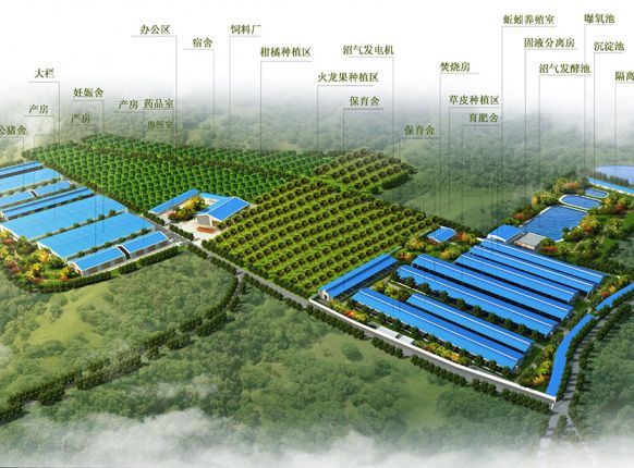 江西镇养殖基地鸟瞰图